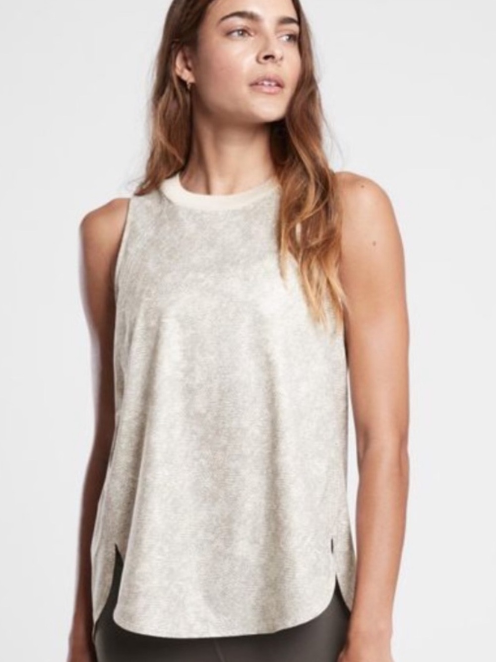 Athleta Zephyr High Neck Tank Sleeveless Shell Top XS